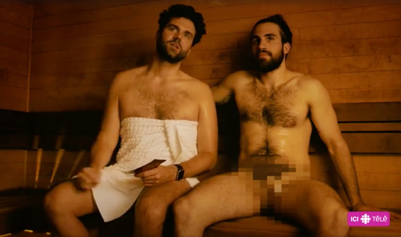 Jean-Philippe Wauthier interviewe Jay Du Temple nu dans un sauna