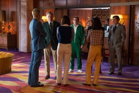 Une scène du film Battle of the Sexes Une scène du film Battle of the Sexes