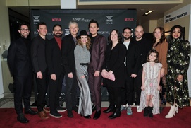 Tapis rouge de la première du film Jusqu'au déclin