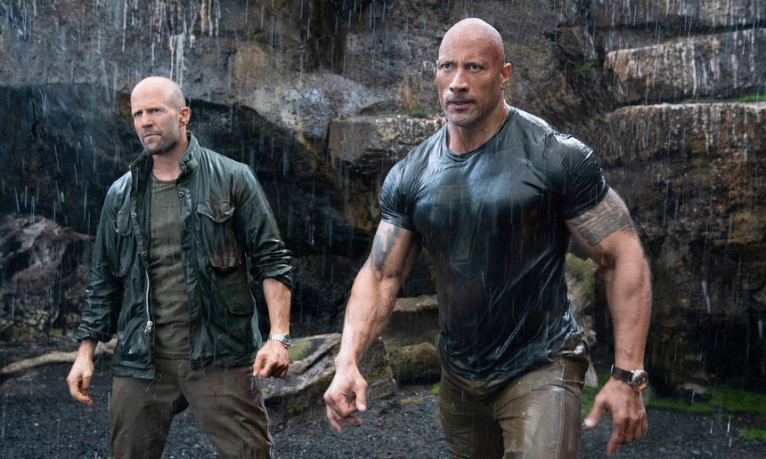 Photos : The Rock et Jason Statham en pleine forme dans le film Hobbs & Shaw