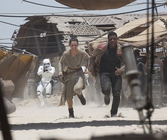Une scène du film Star Wars: The Force Awakens