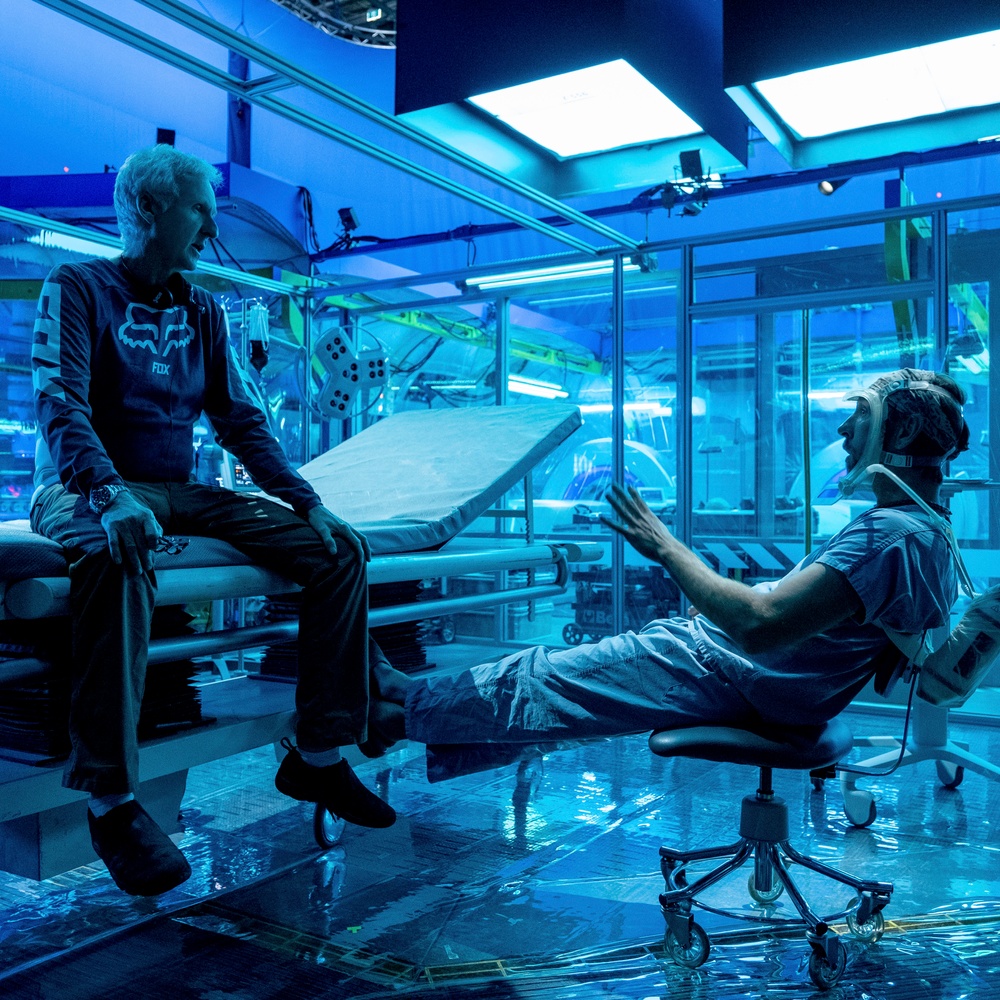 Sur le plateau du film Avatar: The Way of Water