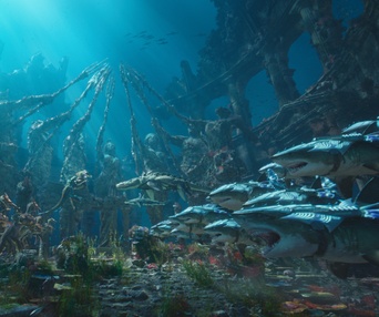 Une scène du film Aquaman