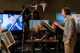 Dans le studio d'enregistrement du film The Lorax Dans le studio d'enregistrement du film The Lorax