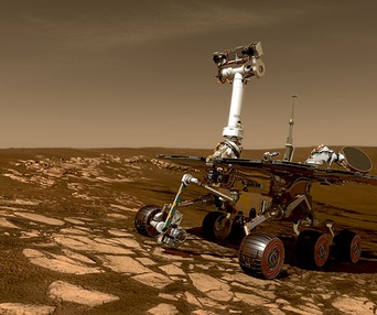 Scène du film À la conquête de Mars
