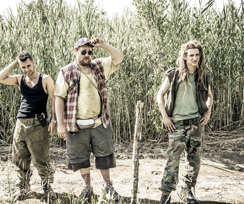 Une scène du film Quatre soldats