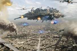 Une scène du film Skyline