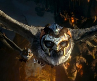 Une scène du film Legend of the Guardians: The Owls of Ga'Hoole