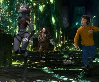 Une scène du film Mars Needs Moms