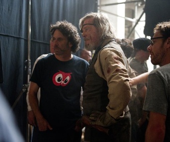 Sur le plateau du film True Grit