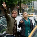 Gareth Edwrads et Elizabeth Olsen sur le plateau de Godzilla