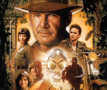 Affiche du film Indiana Jones et le royaume du crâne de cristal