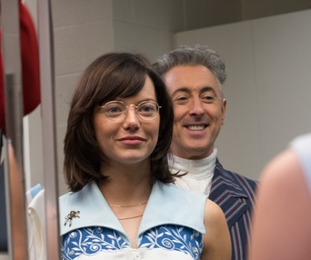 Une scène du film Battle of the Sexes