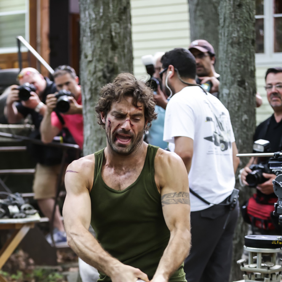 Sur le plateau du film Nitro Rush