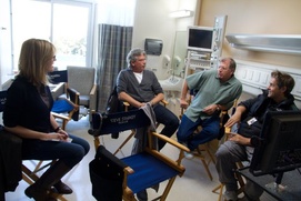 Sur le plateau du film Flight Sur le plateau du film Flight