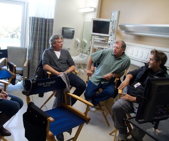 Sur le plateau du film Flight