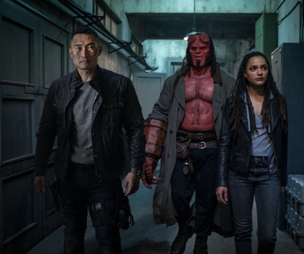 Une scène du film Hellboy