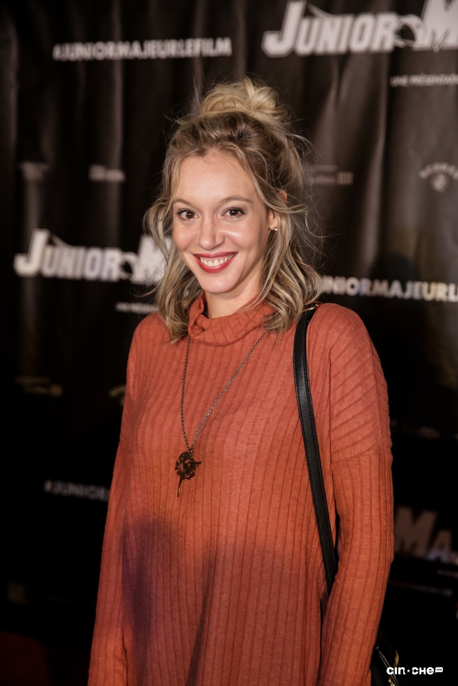 Sur le tapis rouge du film Junior majeur