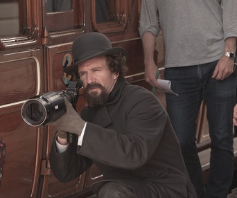 Sur le plateau du film The Invisible Woman