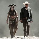 Une scène du film The Lone Ranger