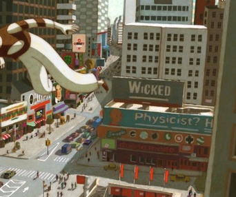 Une scène du film Phantom Boy