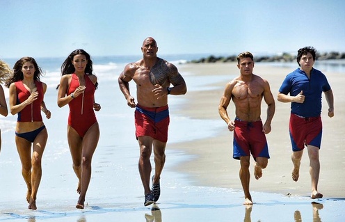Une scène du film Baywatch