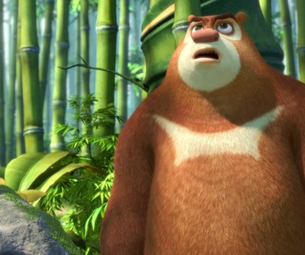 Une scène du film Les ours Boonie : L'aventure préhistorique