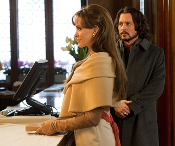 Une scène du film The Tourist