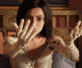 Une scène du film Alita: Battle Angel