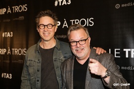 Sur le tapis rouge du film Le trip à trois