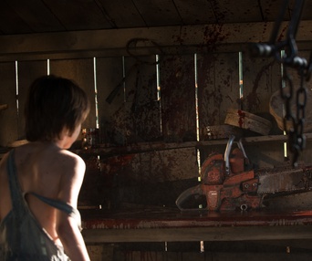 Une scène du film Leatherface