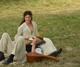 Une scène du film Cézanne et moi