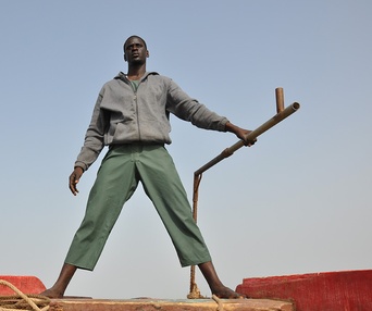 Une scène du film La pirogue