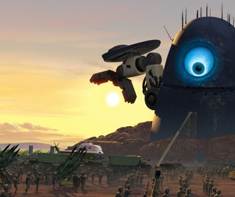Scène du film Monsters vs. Aliens