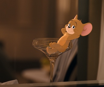 Une scène du film Tom and Jerry