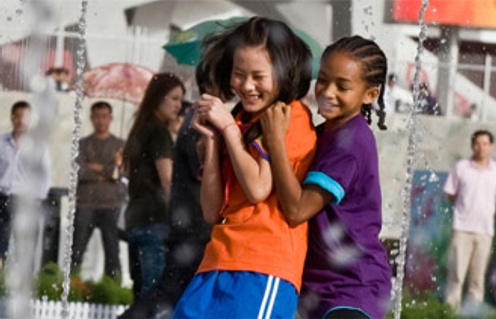 Une scène du film The Karate Kid