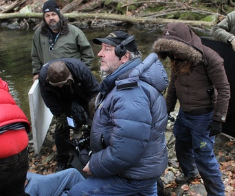 Sur le plateau du film La Garde