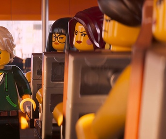 Une scène du film The LEGO Ninjago Movie