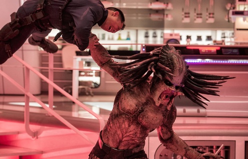 Une scène du film The Predator