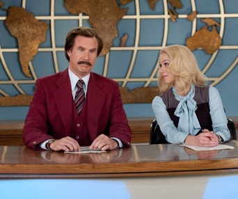 Une scène du film Anchorman 2: The Legend Continues