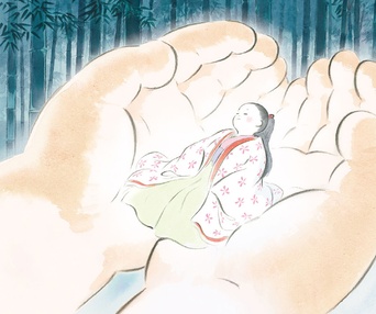 Une scène du film The Tale of Princess Kaguya