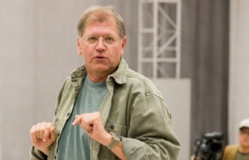 Robert Zemeckis sur le plateau de A Christmas Carol