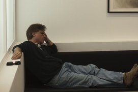 Sur le plateau du film The Social Network