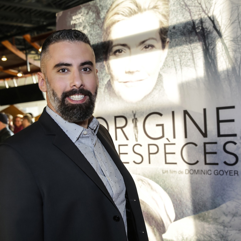 Sur le tapis rouge du film L'origine des espèces