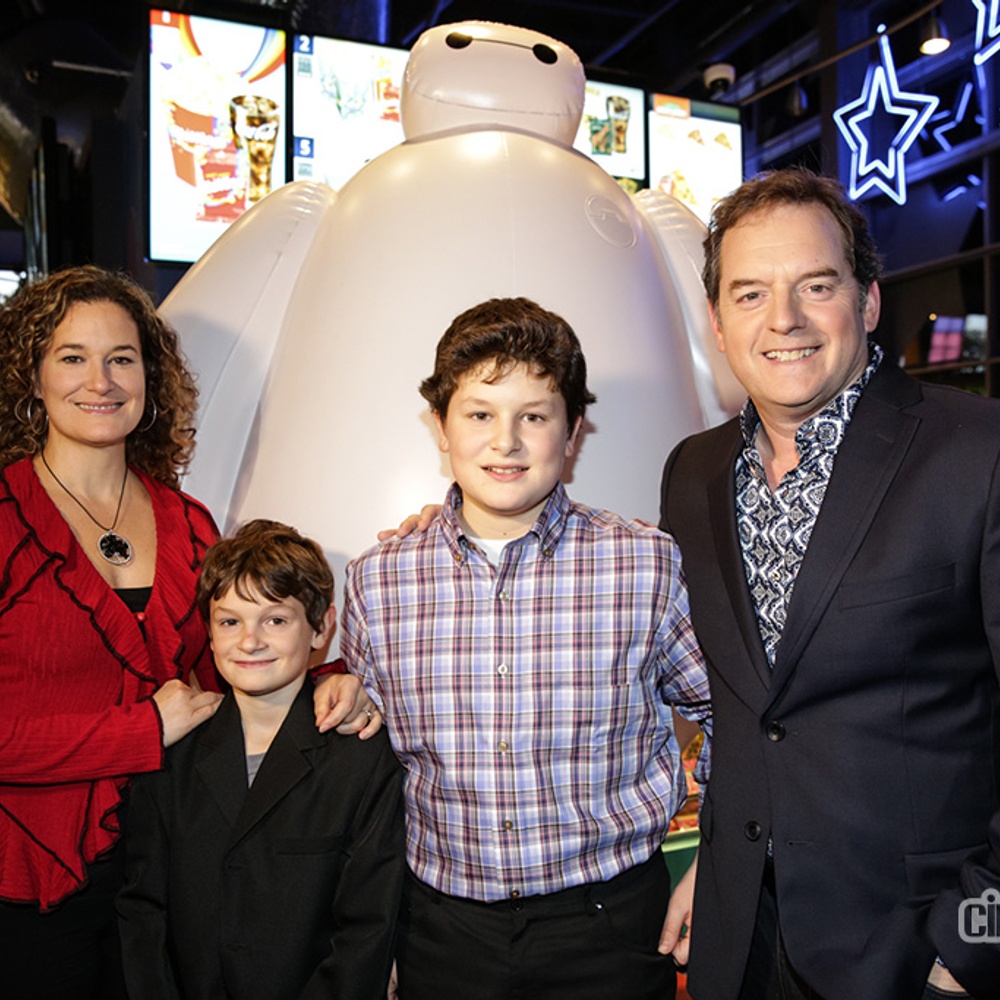 Sur le tapis rouge du film Big Hero 6