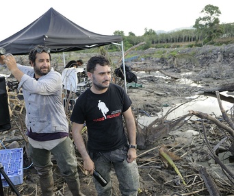 Sur le plateau du film The Impossible