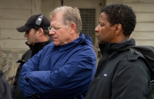 Robert Zemeckis sur le plateau de Flight