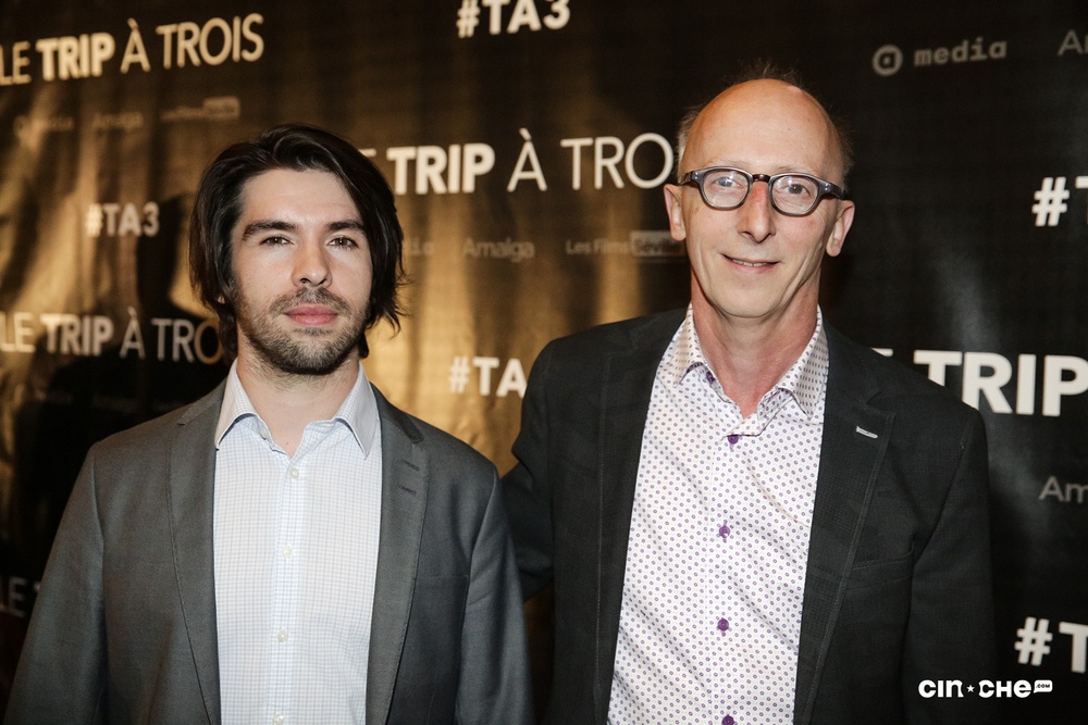 Sur le tapis rouge du film Le trip à trois