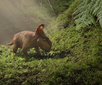 Une scène du film Walking with Dinosaurs 3D