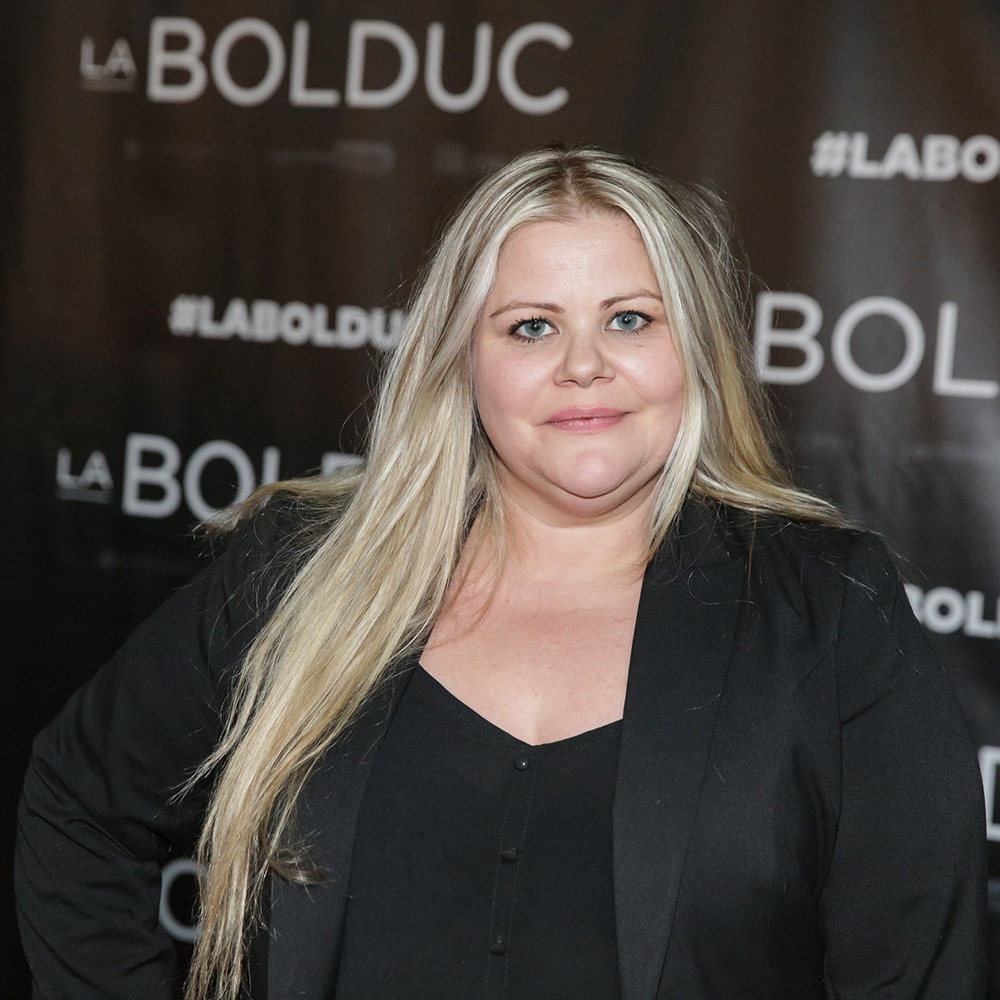 Sur le tapis rouge du film La Bolduc